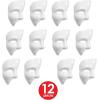 Beistle S60820-WAZ12 Phantom Masks, White