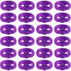 Beistle 24-Pack Half Mask, Purple Metallic Halloween Masquerade Costume Accessory with Elastic, Phantom Face Cover for Parties & Gatherings, One Size