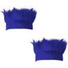 Beistle Blue Hairy Headbands – 2-Pack Fluffy Faux Hair Wig Costume Accessories, Sports Fan Headwear, Team Spirit Wear, Color-Themed Events, Pep Rally Outfits, Game Day Party Apparel, Adult Size