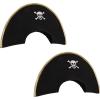 Beistle Felt Pirate Hats – 2 Count, Costume Accessory with Skull and Crossbone Design for Pirate-Themed Celebrations, Adventure Parties, Halloween Costumes, Cosplay and Festivals
