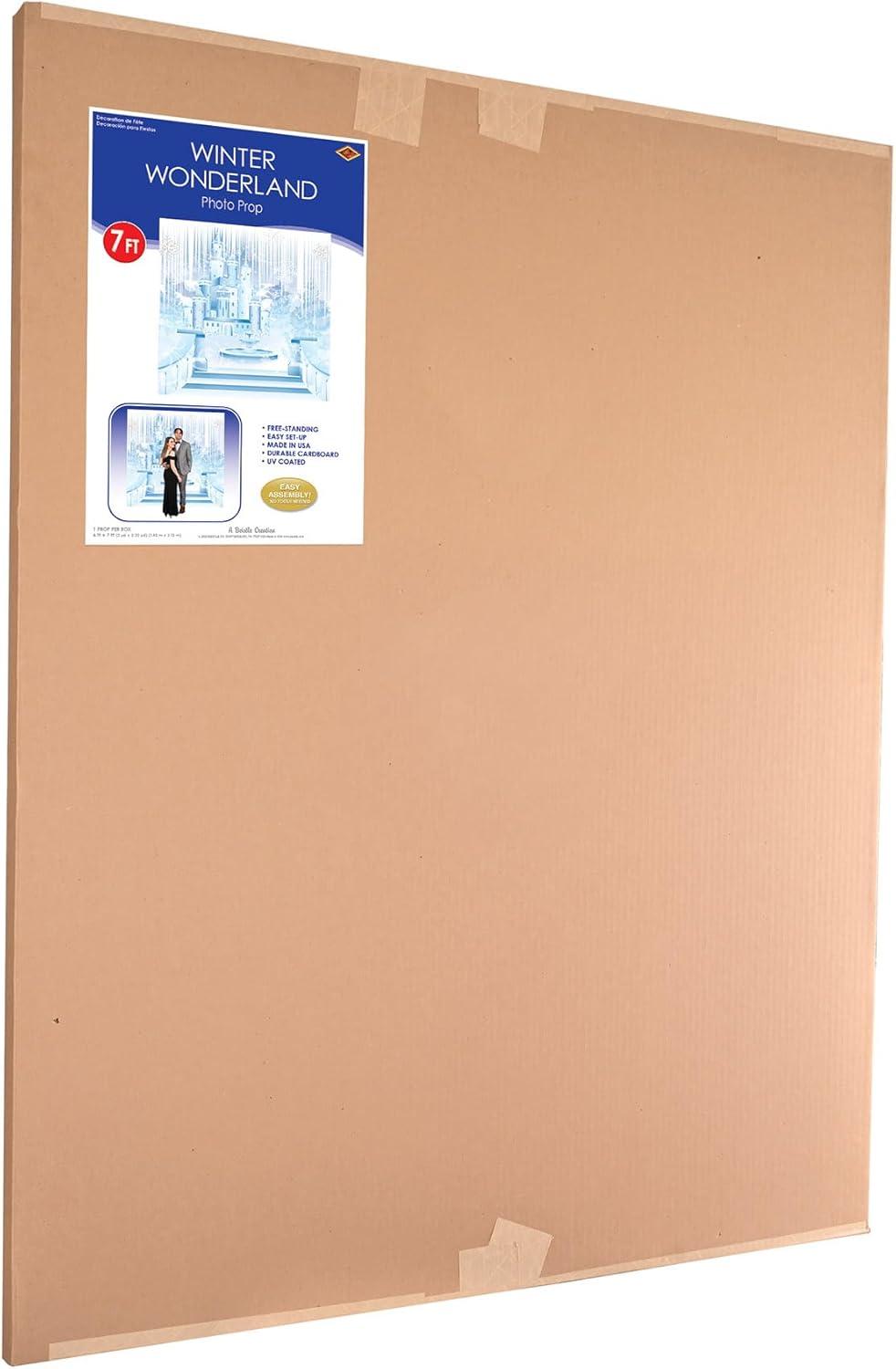 image:imageBeistle 7 x 6 Winter Wonderland Photo Prop Snowy Background for Christmas Parties Prom Dcor Holiday Celebrations