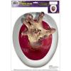 Beistle Zombie-Hand Peel ‘N Place Toilet Topper Pack of 3