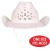 Beistle Cowboy Hats with Chin Strap – Halloween Costume Dress Up, Animal Safari Themed Birthday Party, Western Headwear(Rhinestone Cowgirl)