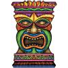 Beistle Jumbo Tiki Cutouts – 2-Pack Oversized 3-Foot Tropical Luau Wall Decorations, Printed on Both Sides for Hawaiian Theme Parties, Summer Beach Events and Backyard Celebrations(Jumbo Tiki Cutout)