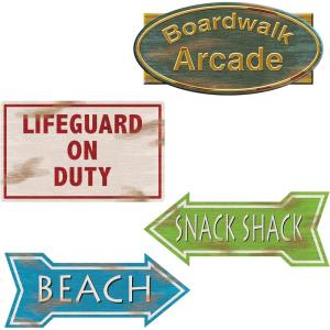 Beach Sign Cutouts Party Accessory