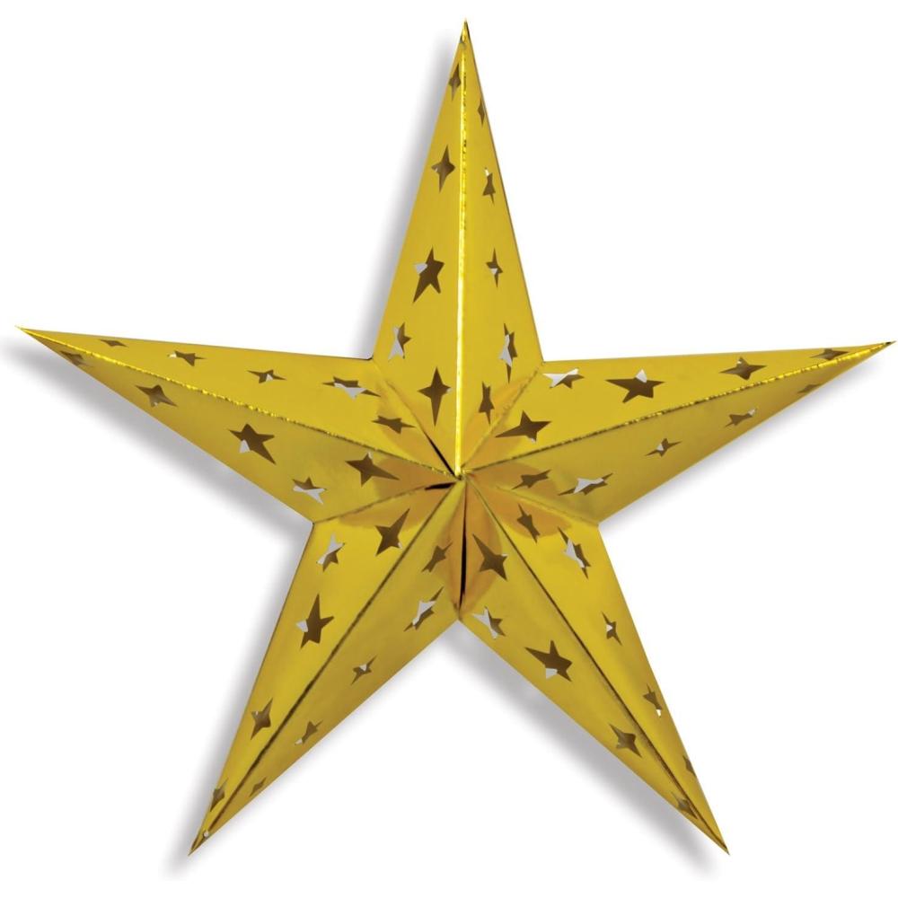 image:imageBeistle 24Inch Gold Dimensional Foil Star24inch