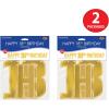 Beistle 2 Piece Elegant Gold Happy 18th Birthday Banners, 7.5” x 5’, Bday Party Decorations, Milestone Celebrations