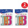 Beistle 2 Piece Elegant Multi-Color Happy 18th Birthday Banners, 7.5” x 5’, Bday Party Decorations, Milestone Celebrations