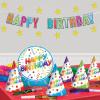 Beistle 48 Piece Metallic Plastic Gold Star Cut Outs For Birthday, Awards Night Theme, Party Decorations, Bulletin Board Classroom Décor