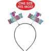 Beistle Happy 19th Birthday Headbands, Set of 2 Fun Head Boppers, Milestone Bday Party Supplies, USA Made