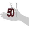Beistle Red Glittered 60 Photo & Balloon Holder(Glittered “50” Photo/Balloon Holder – (1 Pack))