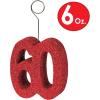 Beistle Red Glittered 60 Photo & Balloon Holder(Glittered “60” Photo/Balloon Holders – (2 Pack))
