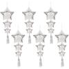 Beistle 6 Piece 3′ 9″ Long Foil Mylar Star Balloons with Tassels for Birthday Party, Wedding Decor, Baby Shower Supplies