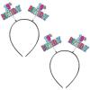 Beistle Happy 19th Birthday Headbands, Set of 2 Fun Head Boppers, Milestone Bday Party Supplies, USA Made