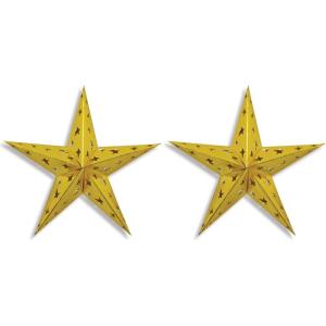Beistle 24-Inch Gold Dimensional Foil Star(24-inch (Pack of 2))