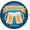Beistle 6 Piece 2″ Metal Oktoberfest Button Pins Bavarian Style German Themed Party Supplies