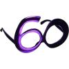 60 Metallic Fanci-Frames (asstd blue, purple, red) Party Accessory (1 count) (1/Pkg)