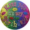 Kiss Me It’s My Birthday Button Party Accessory (1 count) (1/Pkg)