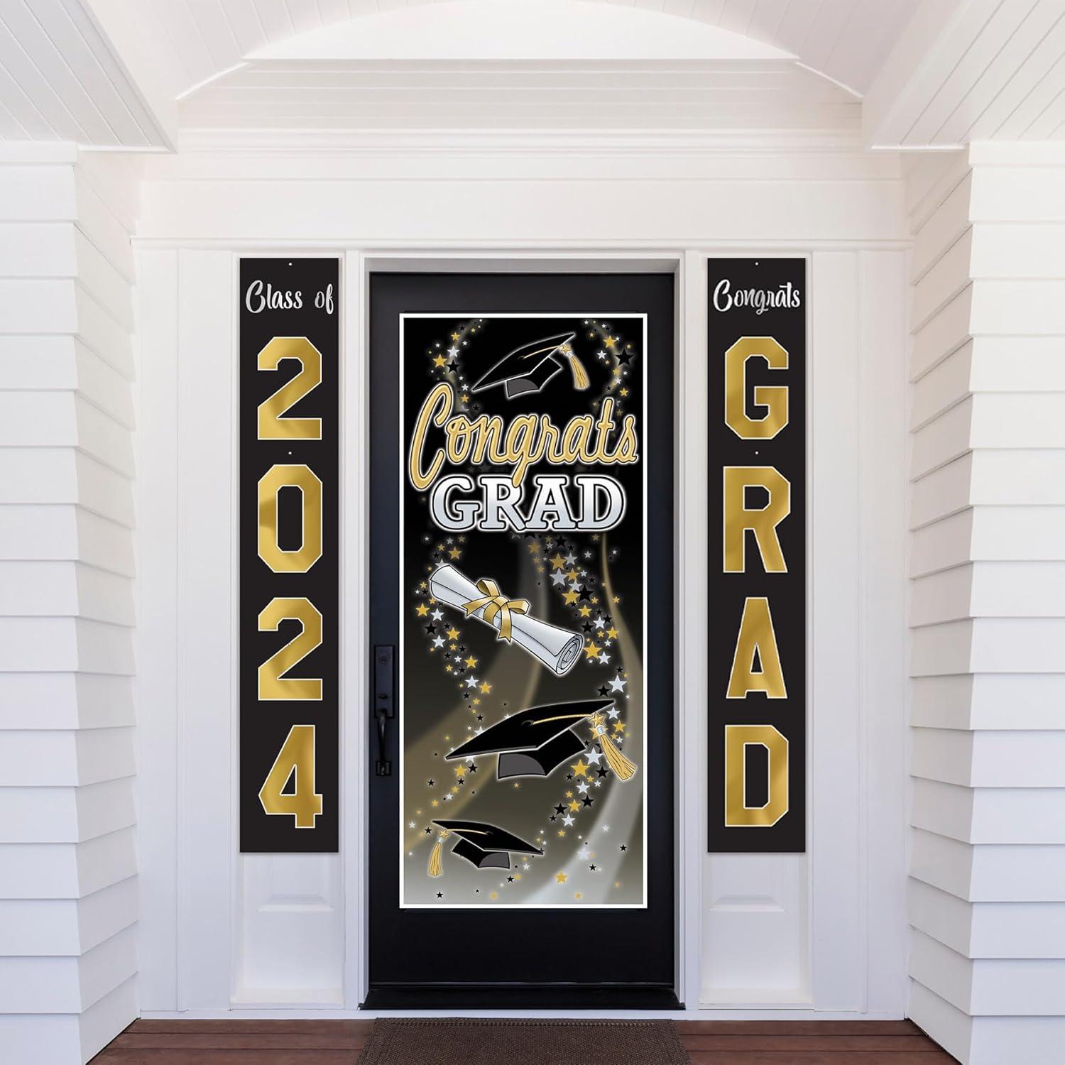 image:imageBeistle 4 Piece Jointed Graduation Decorations Cutouts 6 Class of 2024 amp Congrats Grad