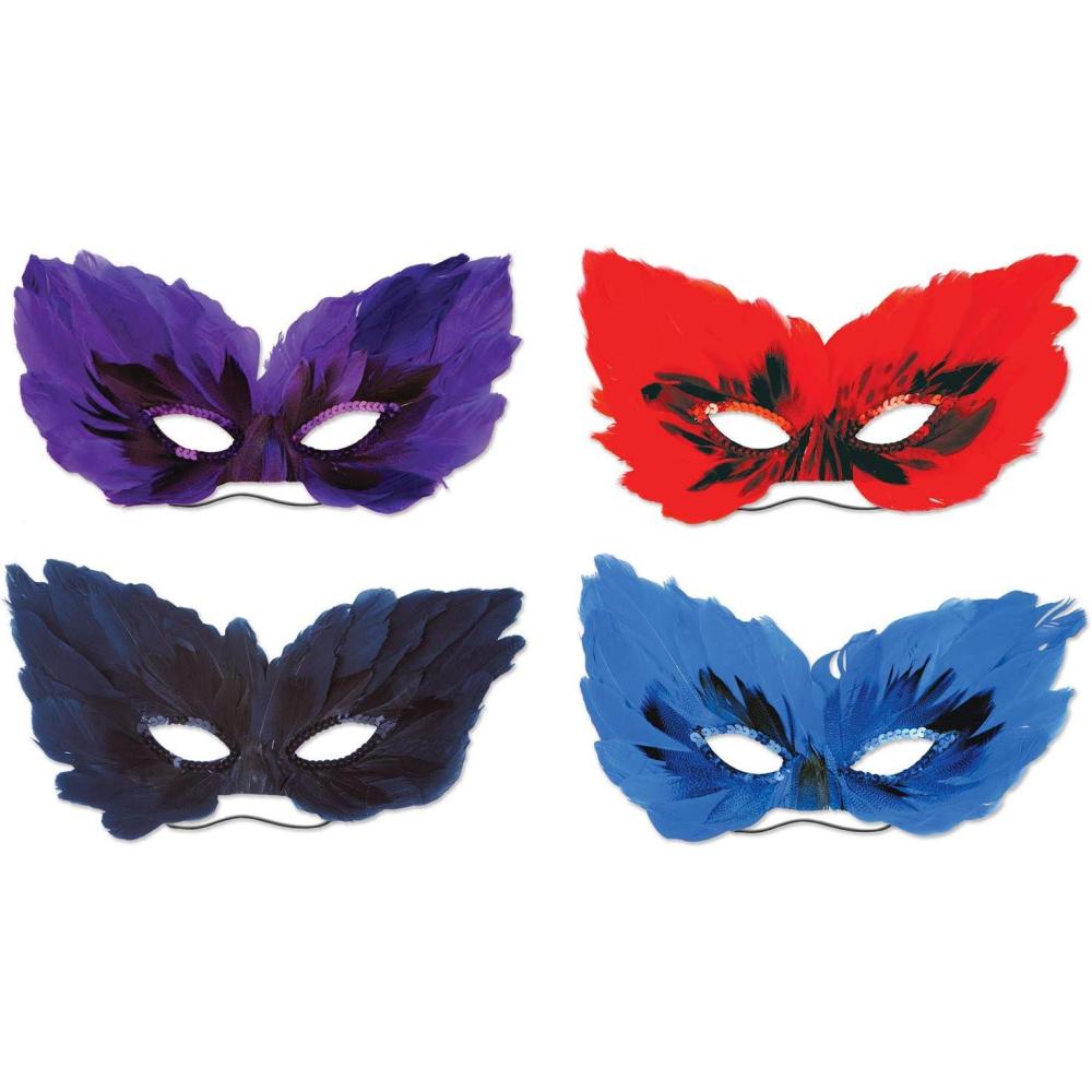 image:imageBeistle Feathered Mask with StickCostume Masks