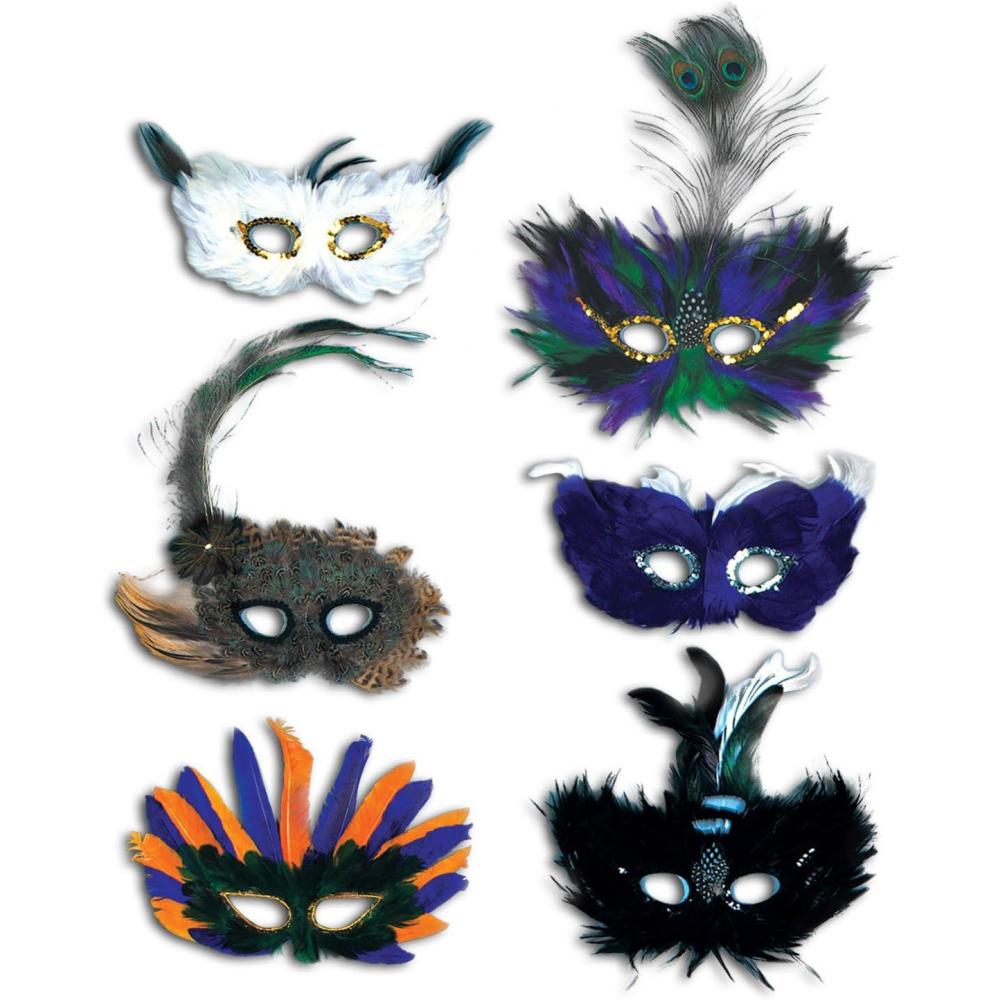 image:imageBeistle Feathered Mask with StickMajestic Masks