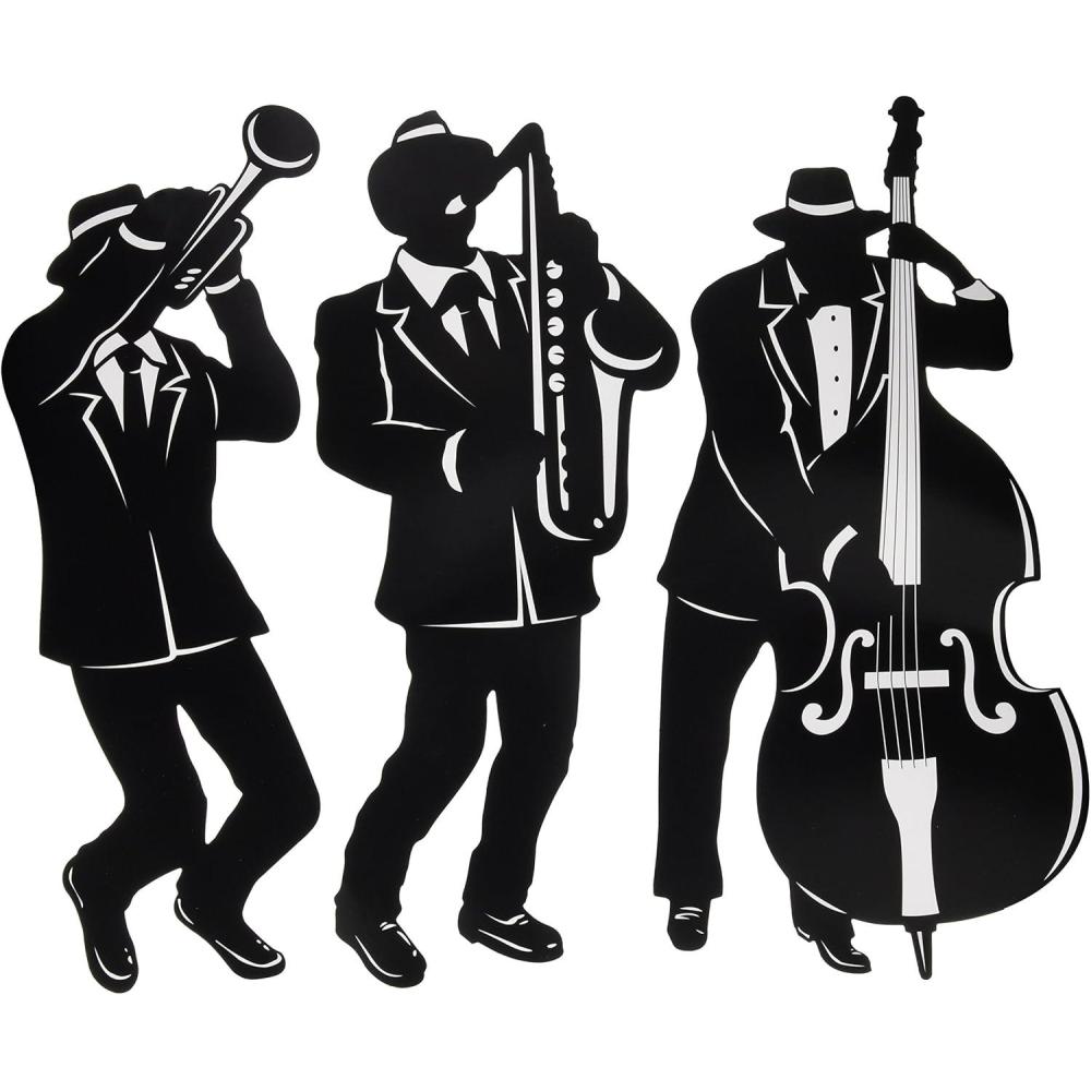 image:imageBeistle Jazz Trio SilhouettesJazz Trio Silhouettes 3Pack