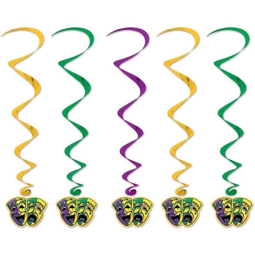 image:imageBeistle Mardi Gras WhirlsMardi Gras Whirls 5pack
