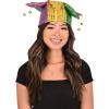 Beistle 3 Piece Plush Fabric Glitz ‘N Gleam Jester Hats For New Orleans Party Supplies And Mardi Gras Costume Accessories(Glitz ‘N Gleam Jester Hat (3-pack))