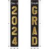 Beistle 4 Piece Jointed Graduation Decorations Cutouts, 6’ – Class of 2024 & Congrats Grad