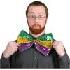 Beistle 60067 2 Piece Beaded Mardi Gras Ties, 13″, Green/Gold/Purple(Jumbo Mardi Gras Glitz ‘N Gleam Bow Tie)