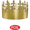 Beistle 66054 72-Pack Gold Foil Fleur De Lis Crowns
