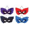 Beistle Feathered Mask with Stick(Costume Masks)