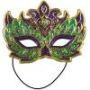 Beistle Feathered Mask with Stick(Mardi Gras Costume Mask)