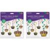 Beistle Mardi Gras Whirls(Mardi Gras Whirls (24-Pack))