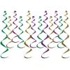 Beistle Mardi Gras Whirls(Metallic Whirls)