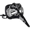 Beistle Feathered Mask with Stick(Long Nose Mask (1-pack))
