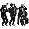 Beistle Jazz Trio Silhouettes(Jazz Trio Silhouettes (3-Pack))