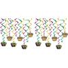 Beistle Mardi Gras Whirls(Mardi Gras Whirls (24-Pack))