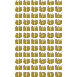 Beistle 66054 72-Pack Gold Foil Fleur De Lis Crowns