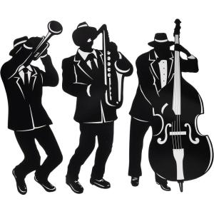 Beistle Jazz Trio Silhouettes(Jazz Trio Silhouettes (3-Pack))