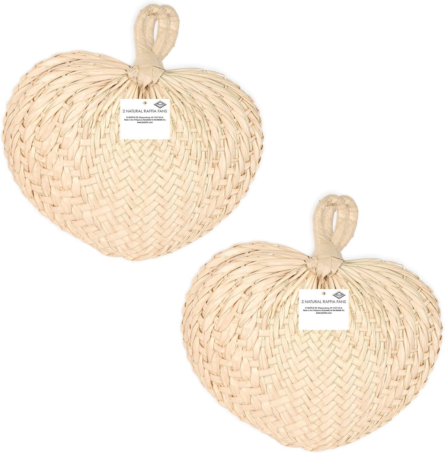 image:imageBeistle 4 Piece Raffia Fans Natural