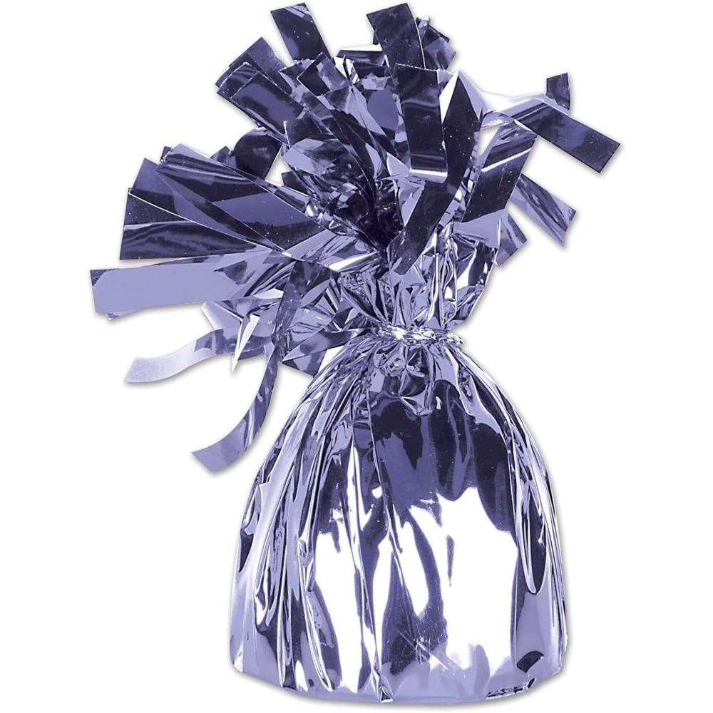 image:imageMetallic Wrapped Balloon Weight lavender Party Accessory 1 count