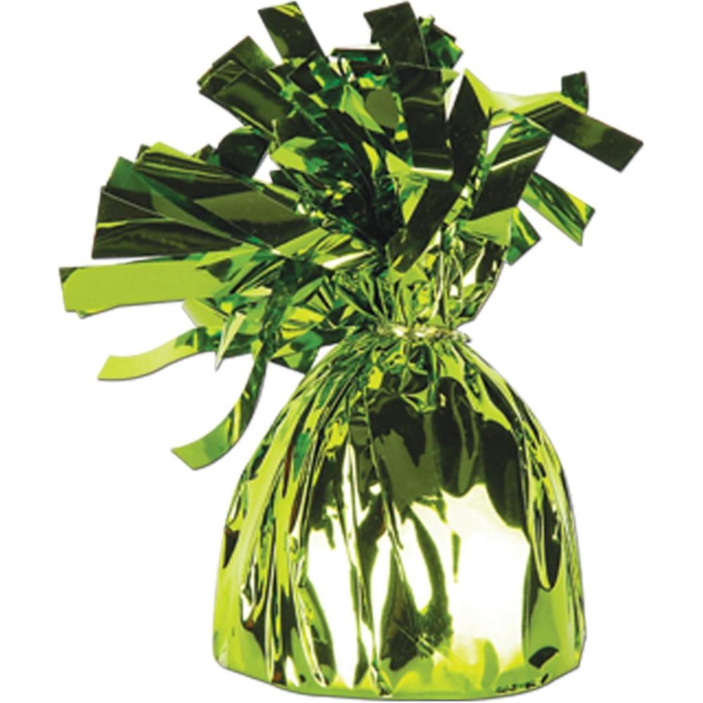 image:imageMetallic Wrapped Balloon Weight lt green Party Accessory 1 count