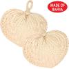 Beistle 4 Piece Raffia Fans, Natural