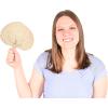 Beistle 4 Piece Raffia Fans, Natural