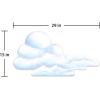 Beistle Cloud Cutout, 29-Inch, 12-Pack White