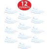 Beistle Cloud Cutout, 29-Inch, 12-Pack White