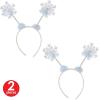 Beistle 2 Piece Winter Snowflake Headband Boppers For Christmas Party Supplies