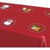 Beistle 4 Piece 13″ Round Plastic Santa’s Workshop Placemats, Winter Theme, Christmas Party Tableware, Made in USA Since 1900