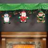 Beistle 6 Piece Festive Holiday Decor – Elf, Santa & Snowman (2 of Each) – 7”- 10.75”- Winter Themed Christmas Party Decorations